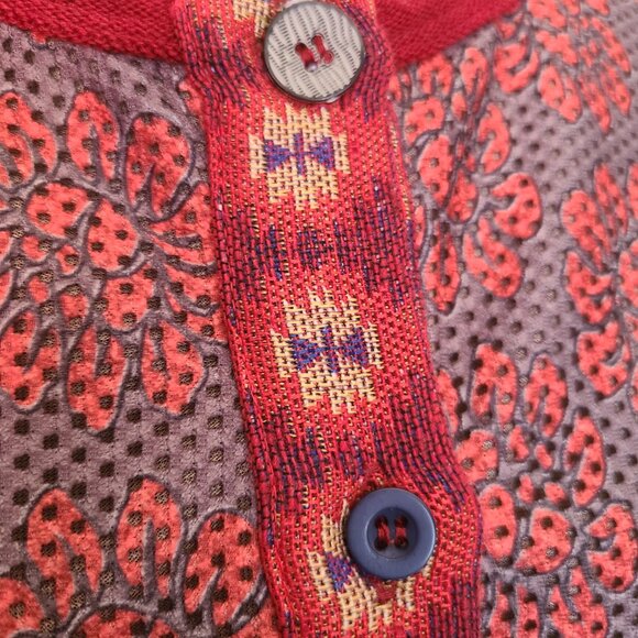 Vintage Lulu H Tatto Sleeve Cardigan | Size Medium/Large - Picture 2 of 8